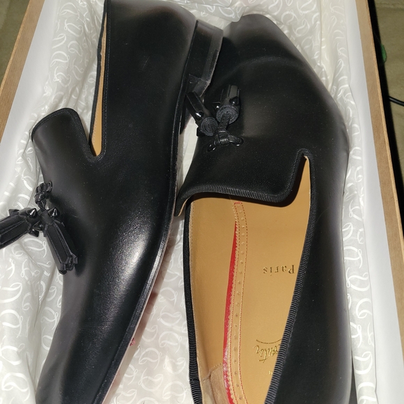 Christian Louboutin Black Loafers with Tassel Detail main image 6